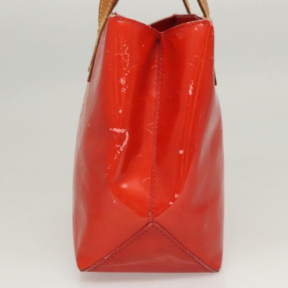LOUIS VUITTON Monogram Vernis Reade PM Hand Bag Red Rouge M91088 - Picture 4 of 12
